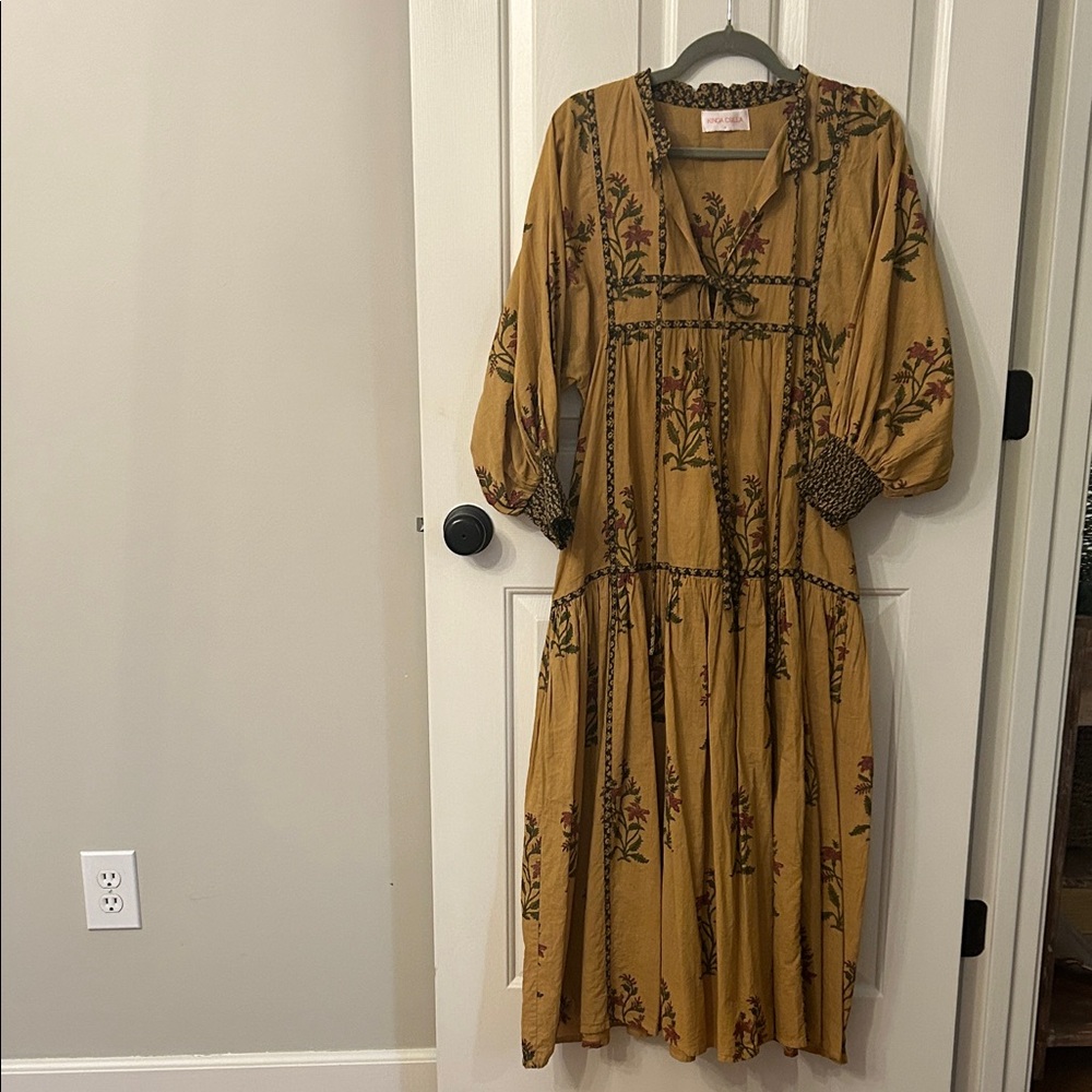 Bohemian Floral Long Sleeve Dress